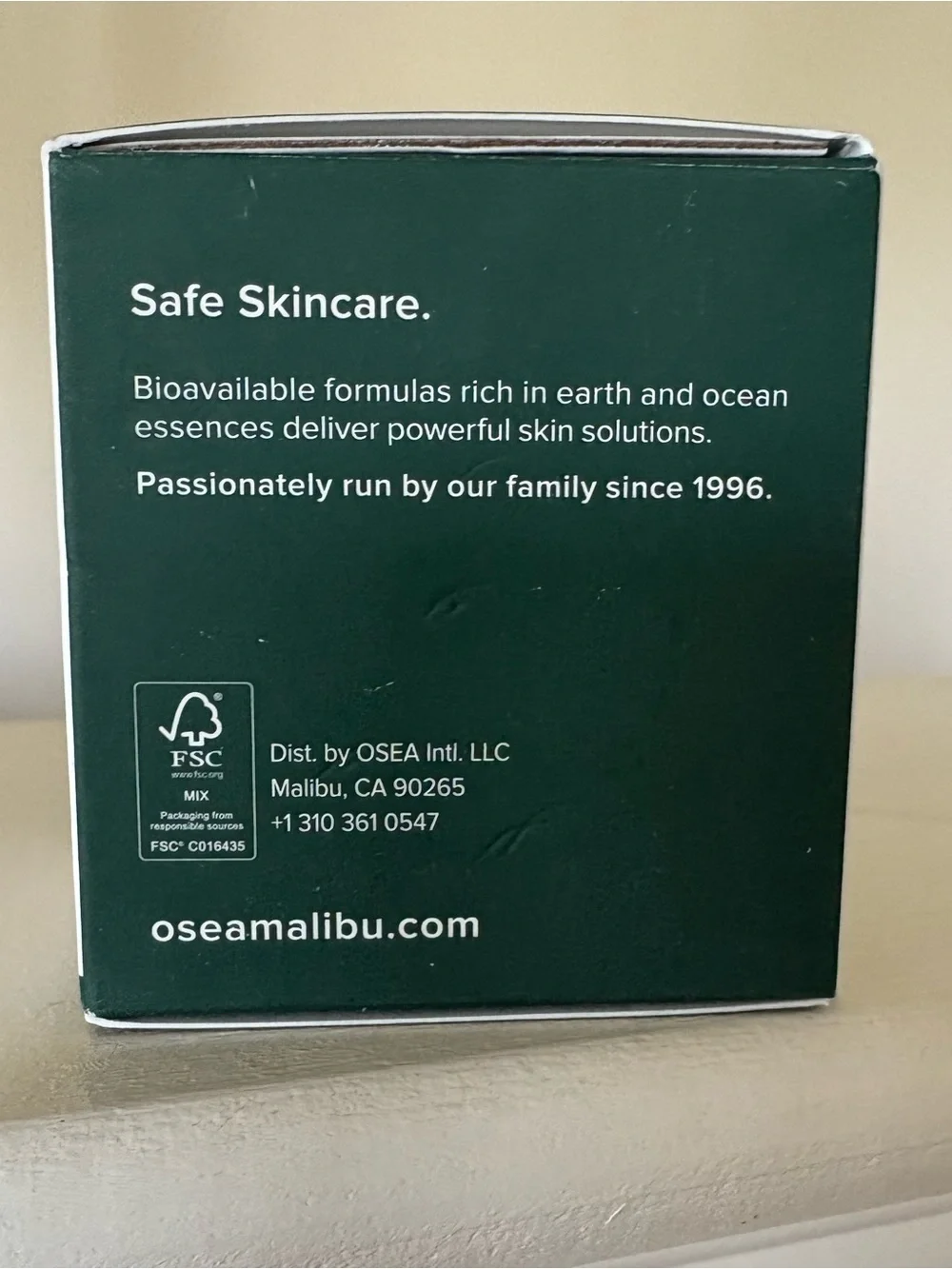 ÓSEA advanced protective cream; net wt. 1.9 oz./55g; NIB